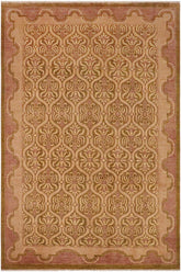 handmade Transitional Kafkaz Lt. Green Tan Hand Knotted RECTANGLE 100% WOOL area rug 9 x 12